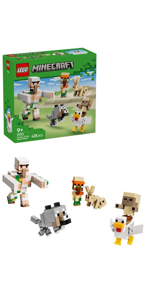 LEGO Minecraft 21592 Attacco nel Deserto del Fantino di Polli