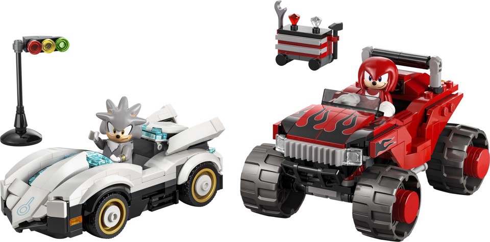 LEGO Sonic the Hedgehog 77118 Auto di Silver vs. Monster Truck di Knuckles