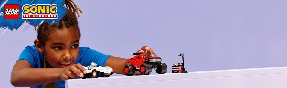 LEGO Sonic the Hedgehog 77118 Auto di Silver vs. Monster Truck di Knuckles