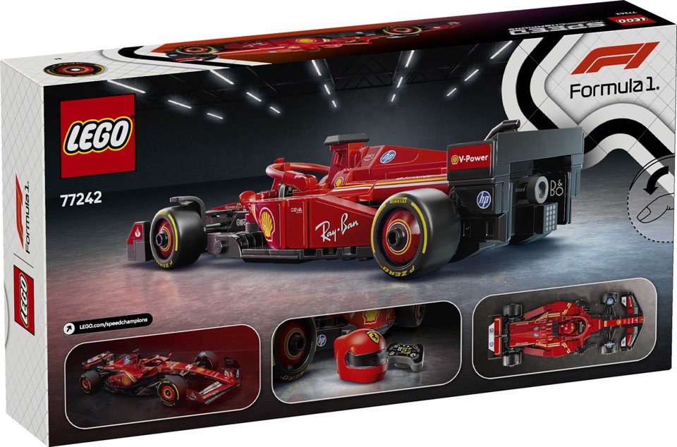LEGO Speed Champions 77242 Auto da Corsa Ferrari F1 SF-24 Giocattolo da Collezione con Minifigure Formula 1 per Bambini 10+