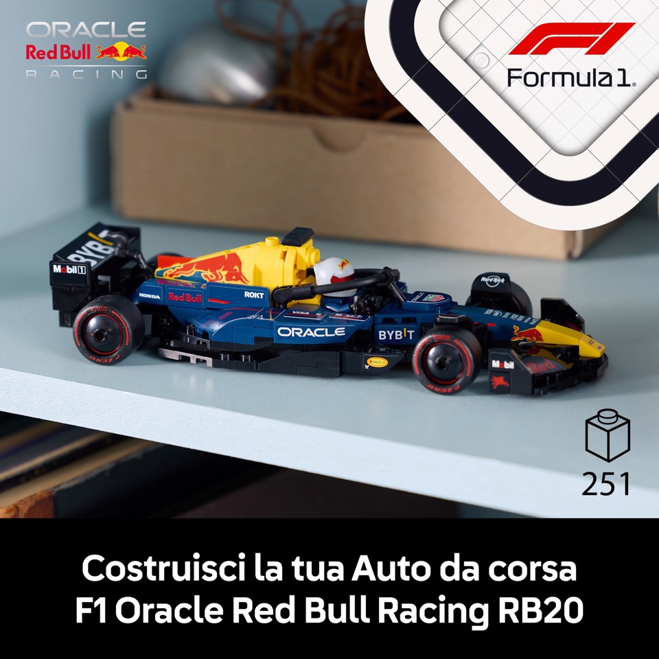 LEGO Speed Champions 77243 Auto da Corsa F1 Oracle Red Bull Racing RB20