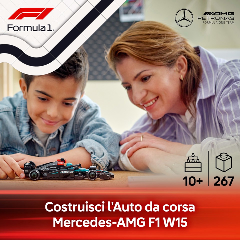 LEGO Speed Champions 77244 Auto da Corsa Mercedes-AMG PETRONAS F1 W 15