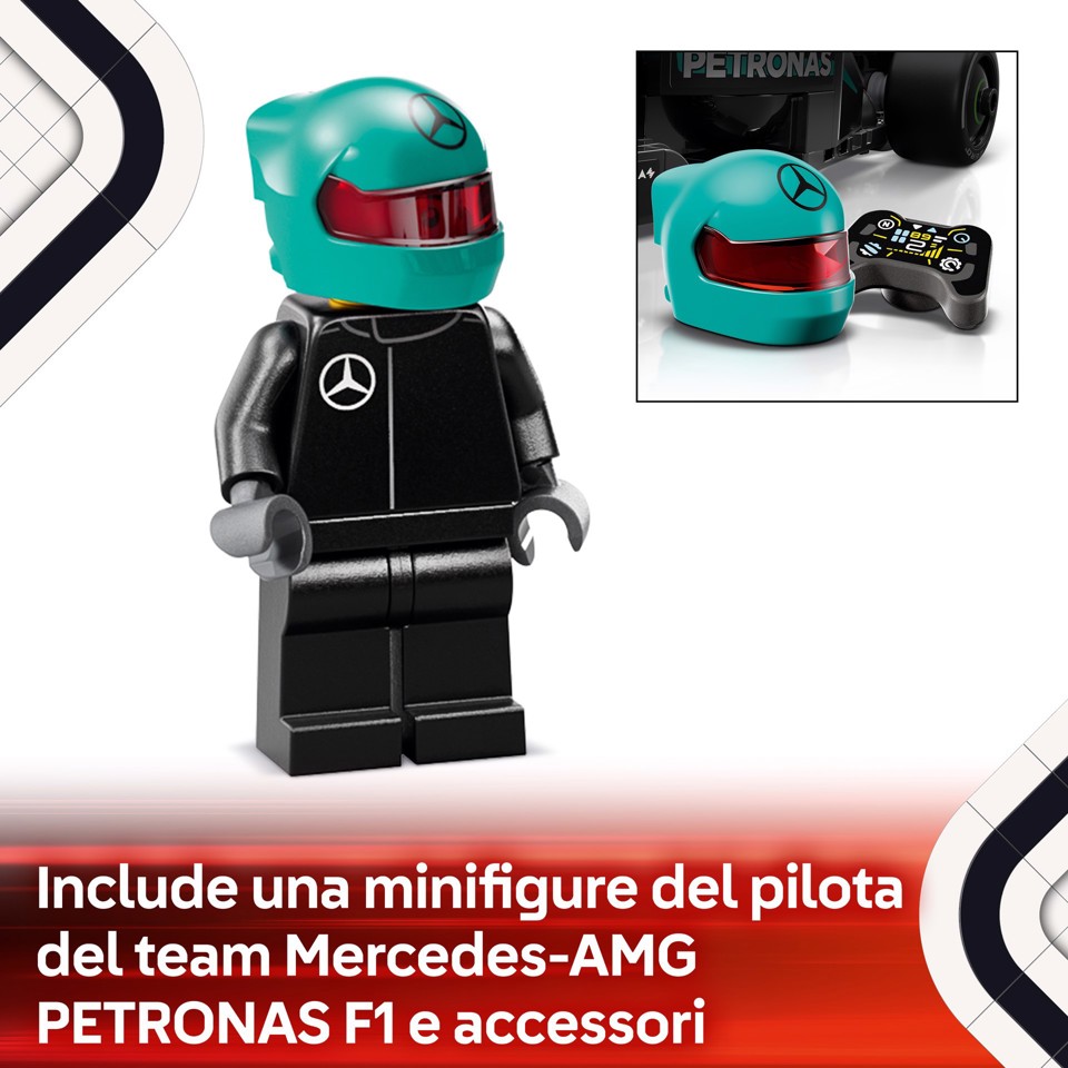 LEGO Speed Champions 77244 Auto da Corsa Mercedes-AMG PETRONAS F1 W 15