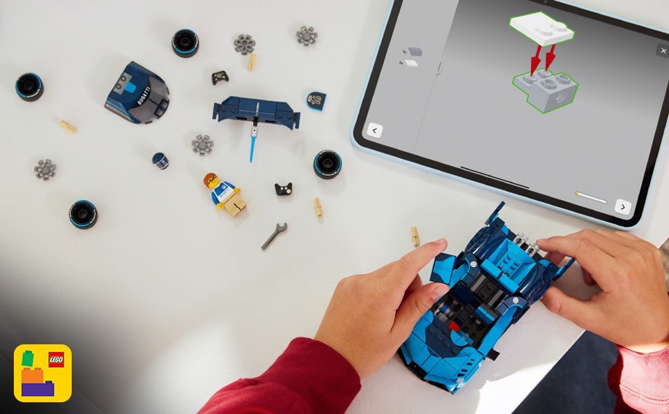 LEGO Speed Champions 77253 Super Auto Sportiva Bugatti Vision GT, Macchina Giocattolo con Minifigure, Regalo per Bambini 9+