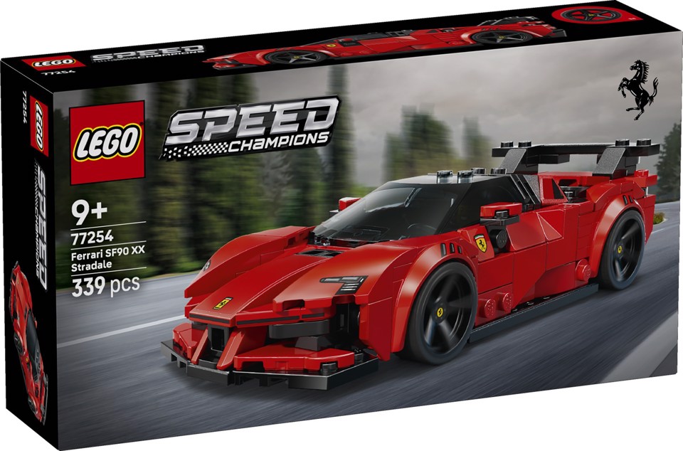 LEGO Speed Champions 77254 Ferrari SF90 XX Auto Sportiva Stradale, Macchina Giocattolo con Minifigure, Regalo per Bambini 9+