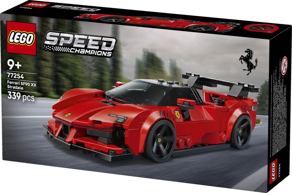 LEGO Speed Champions 77254 Ferrari SF90 XX Auto Sportiva Stradale, Macchina Giocattolo con Minifigure, Regalo per Bambini 9+