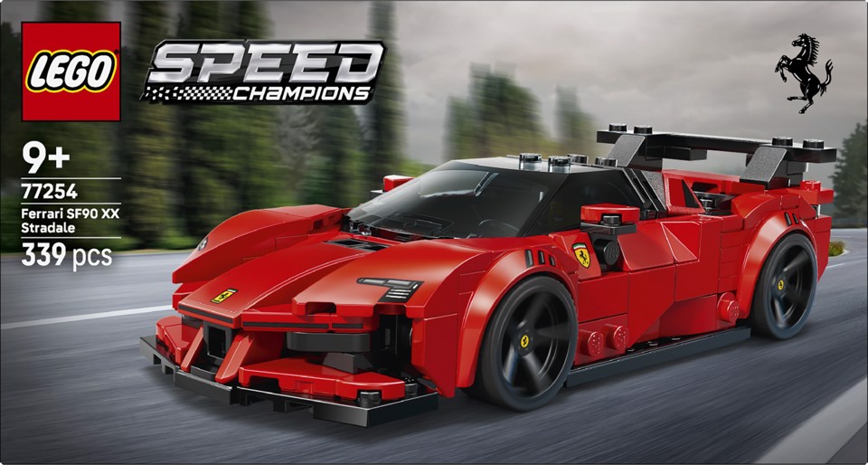 LEGO Speed Champions 77254 Ferrari SF90 XX Auto Sportiva Stradale, Macchina Giocattolo con Minifigure, Regalo per Bambini 9+