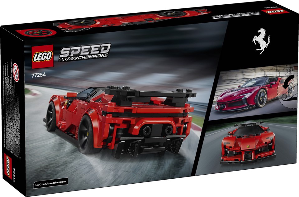 LEGO Speed Champions 77254 Ferrari SF90 XX Auto Sportiva Stradale, Macchina Giocattolo con Minifigure, Regalo per Bambini 9+