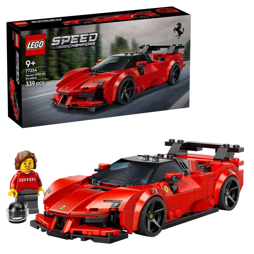 LEGO Speed Champions 77254 Ferrari SF90 XX Auto Sportiva Stradale, Macchina Giocattolo con Minifigure, Regalo per Bambini 9+