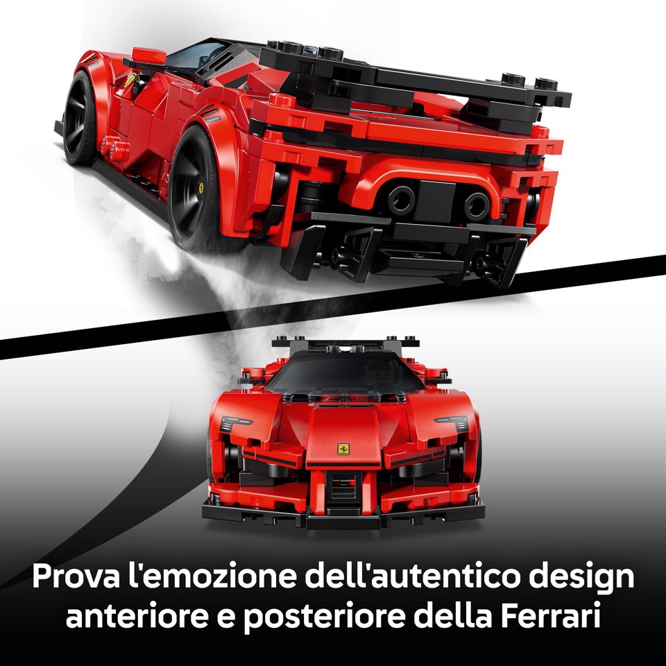 LEGO Speed Champions 77254 Ferrari SF90 XX Auto Sportiva Stradale, Macchina Giocattolo con Minifigure, Regalo per Bambini 9+
