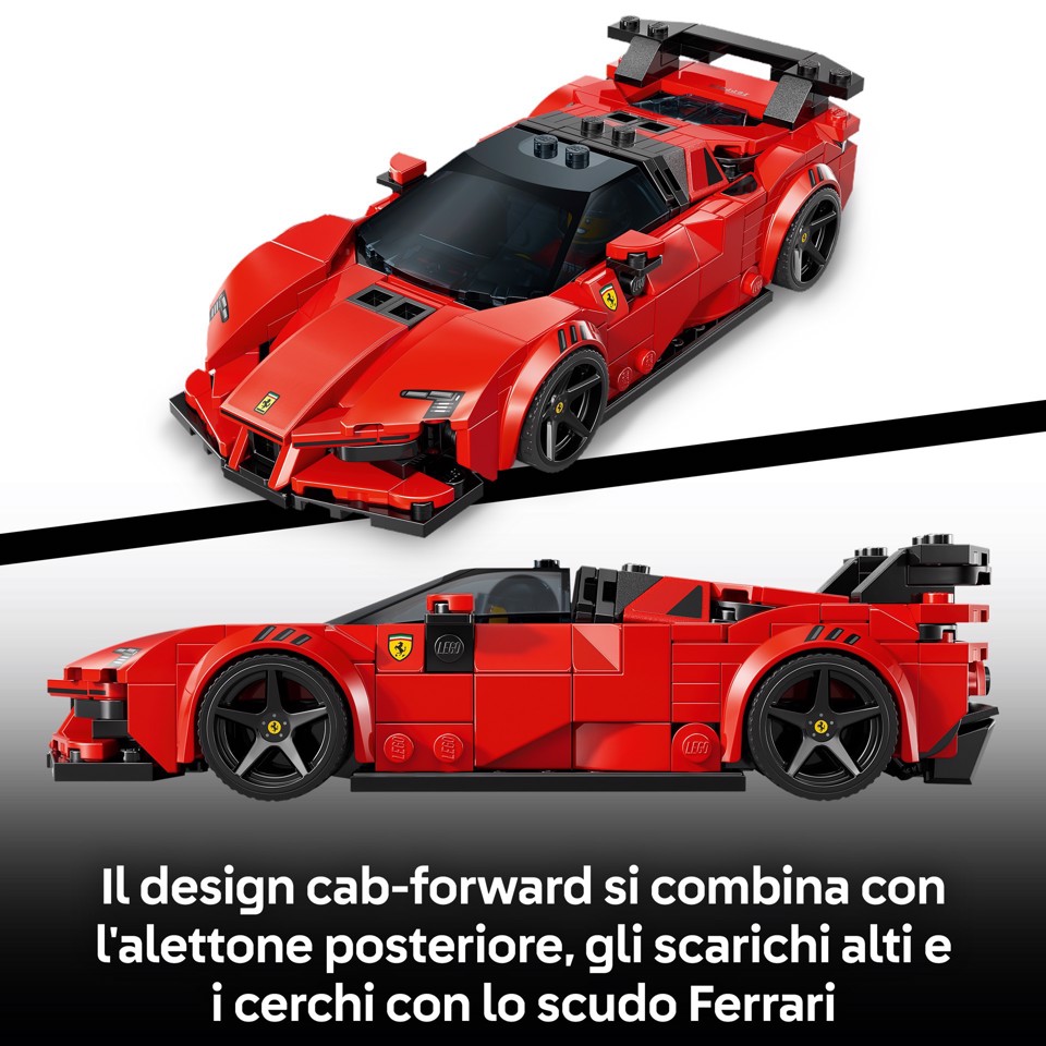 LEGO Speed Champions 77254 Ferrari SF90 XX Auto Sportiva Stradale, Macchina Giocattolo con Minifigure, Regalo per Bambini 9+