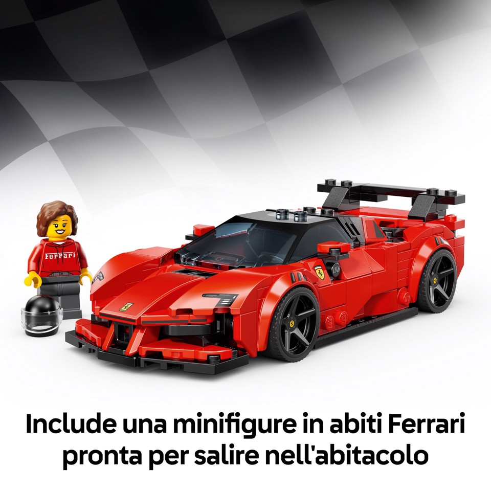 LEGO Speed Champions 77254 Ferrari SF90 XX Auto Sportiva Stradale, Macchina Giocattolo con Minifigure, Regalo per Bambini 9+