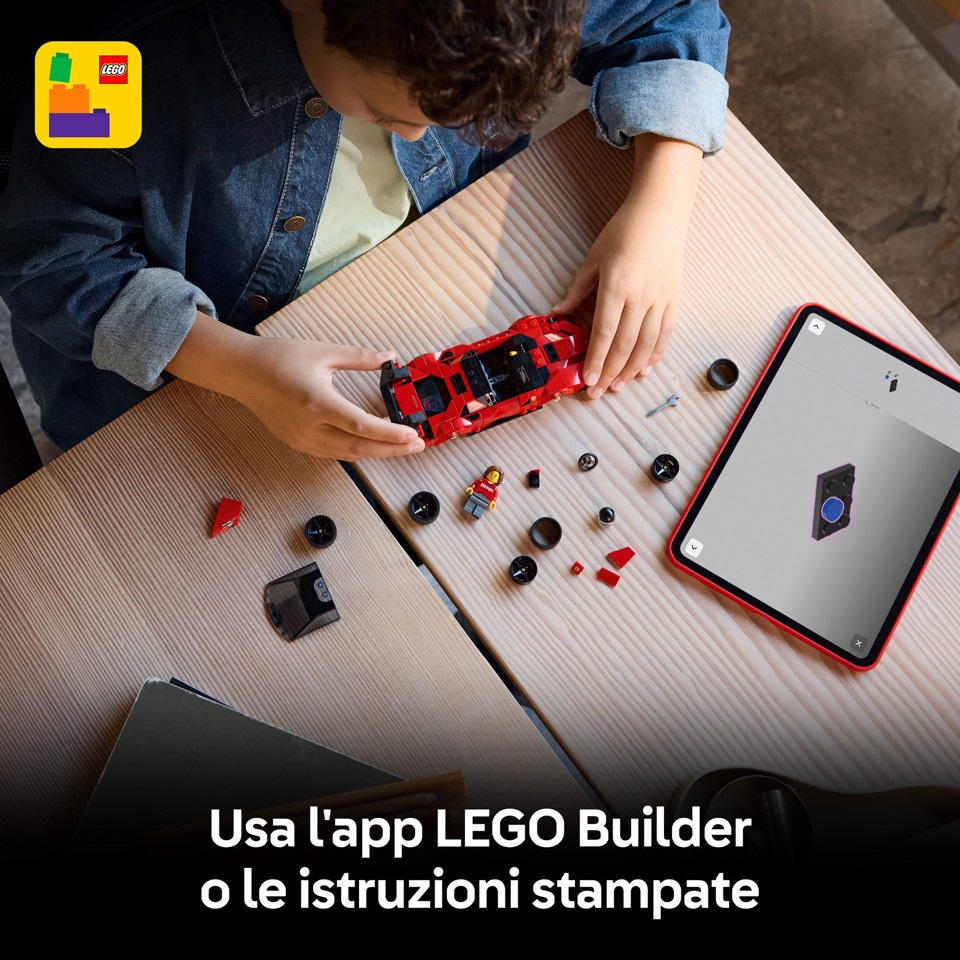 LEGO Speed Champions 77254 Ferrari SF90 XX Auto Sportiva Stradale, Macchina Giocattolo con Minifigure, Regalo per Bambini 9+