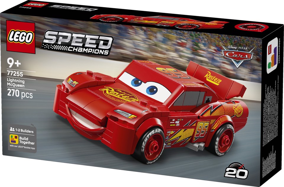 LEGO Speed Champions 77255 Saetta McQueen, Macchina Giocattolo da Collezione, Idea Regalo Disney per Fan del Film Pixar Cars