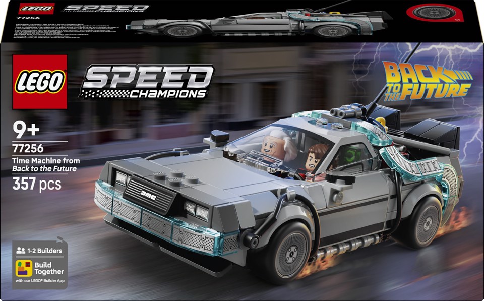 LEGO Speed Champions 77256 Macchina del Tempo di Ritorno al Futuro Giocattolo con 2 Minifigure, Regalo per Bambini e Bambine 9+