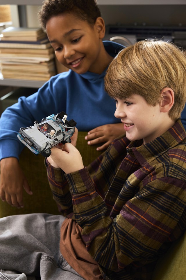LEGO Speed Champions 77256 Macchina del Tempo di Ritorno al Futuro Giocattolo con 2 Minifigure, Regalo per Bambini e Bambine 9+