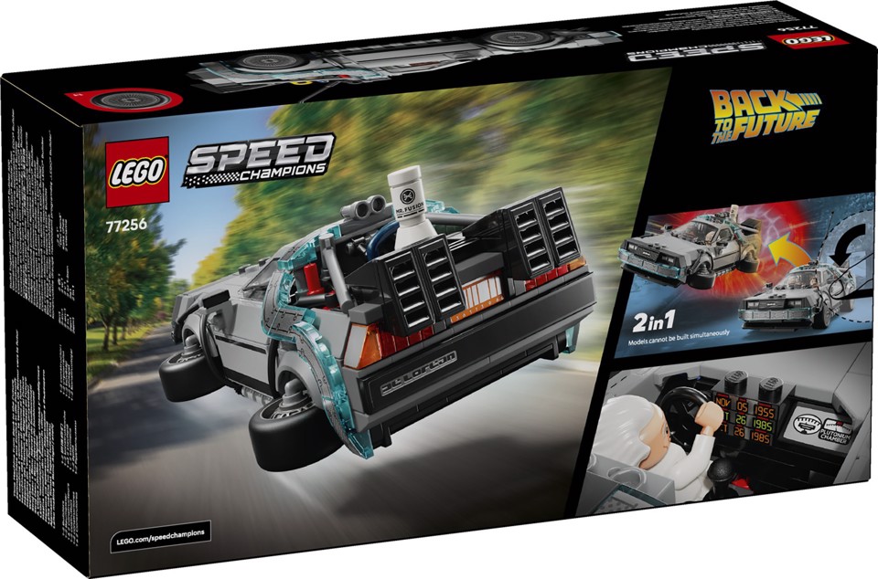 LEGO Speed Champions 77256 Macchina del Tempo di Ritorno al Futuro Giocattolo con 2 Minifigure, Regalo per Bambini e Bambine 9+