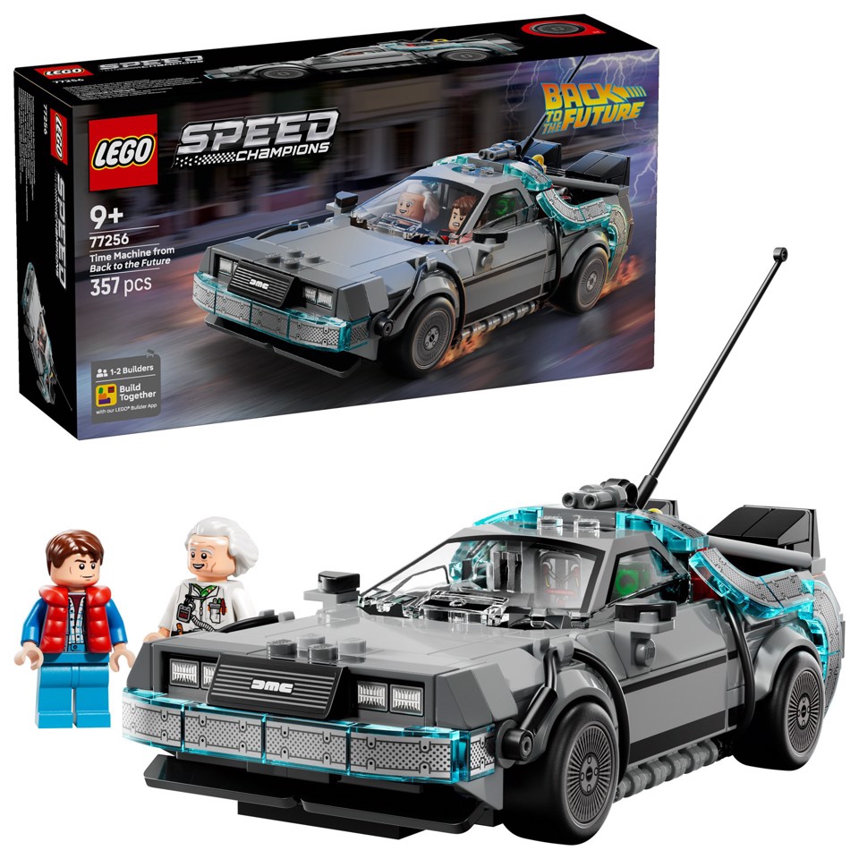 LEGO Speed Champions 77256 Macchina del Tempo di Ritorno al Futuro Giocattolo con 2 Minifigure, Regalo per Bambini e Bambine 9+