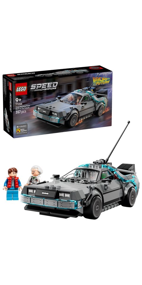 LEGO Speed Champions 77256 Macchina del Tempo di Ritorno al Futuro Giocattolo con 2 Minifigure, Regalo per Bambini e Bambine 9+