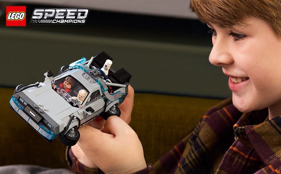 LEGO Speed Champions 77256 Macchina del Tempo di Ritorno al Futuro Giocattolo con 2 Minifigure, Regalo per Bambini e Bambine 9+