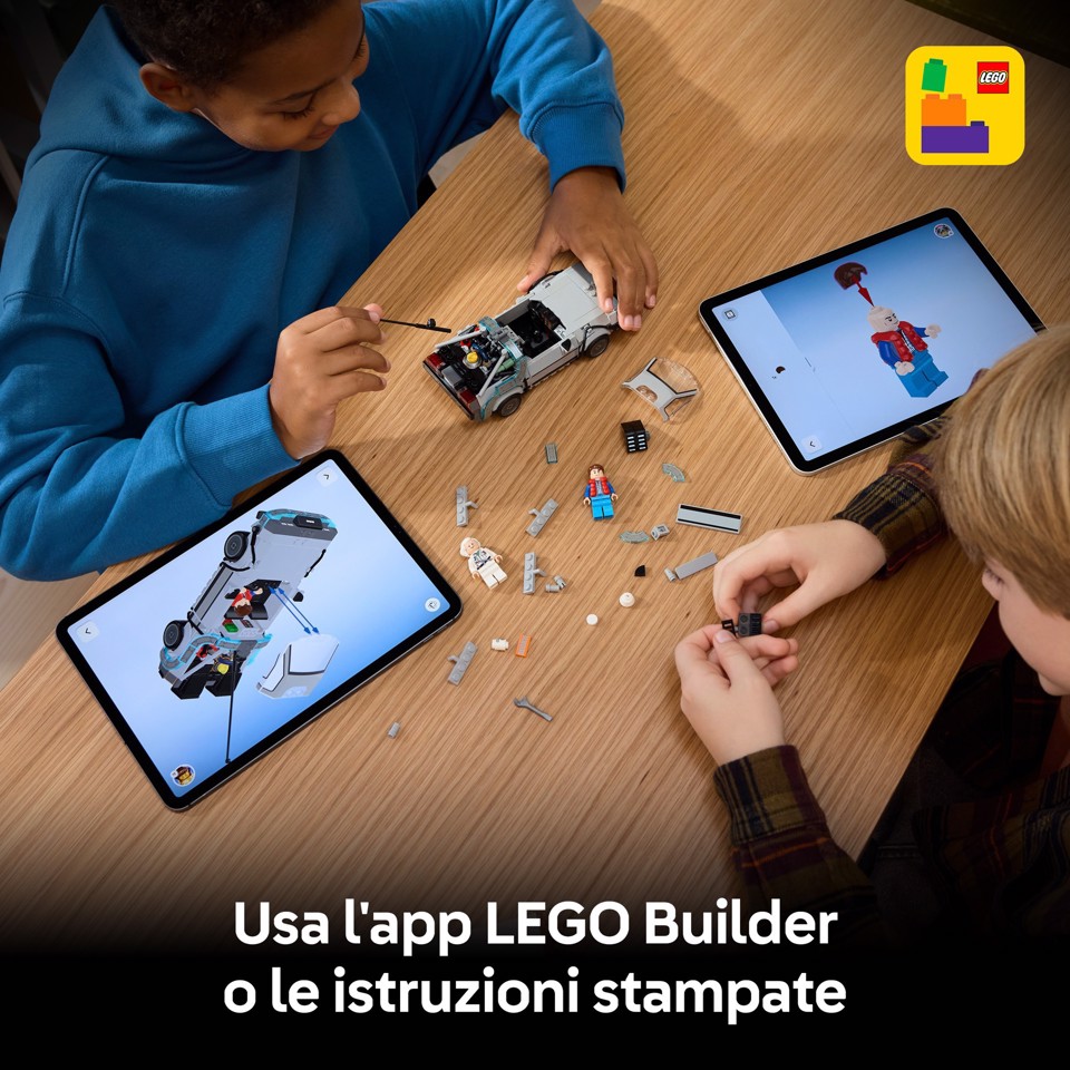 LEGO Speed Champions 77256 Macchina del Tempo di Ritorno al Futuro Giocattolo con 2 Minifigure, Regalo per Bambini e Bambine 9+