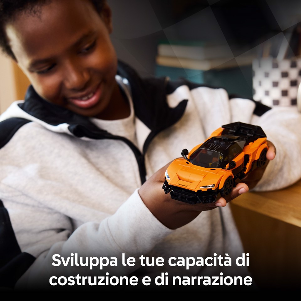 LEGO Speed Champions 77257 McLaren W1 Macchina Giocattolo con Minifigure da Collezione, Regalo di Compleanno Bambini da 9+