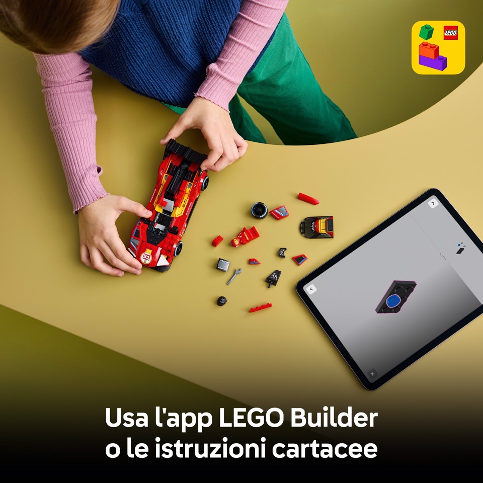 LEGO Speed Champions 77261 Ferrari 499P, Macchina Giocattolo STEM e Minifigure da Collezione, Regalo Sportivo per Bambini 9+