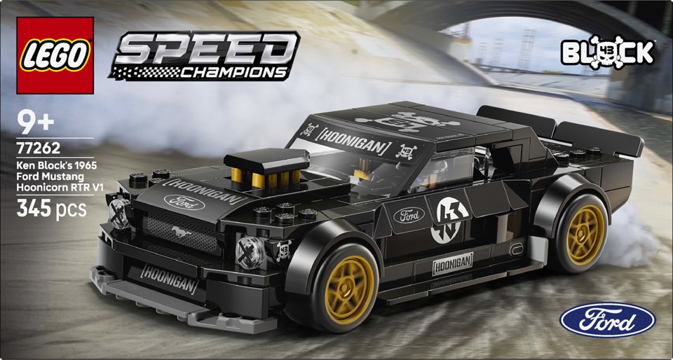 LEGO Speed Champions 77262 Ford Mustang ‘65 Hoonicorn V1 di Ken Block