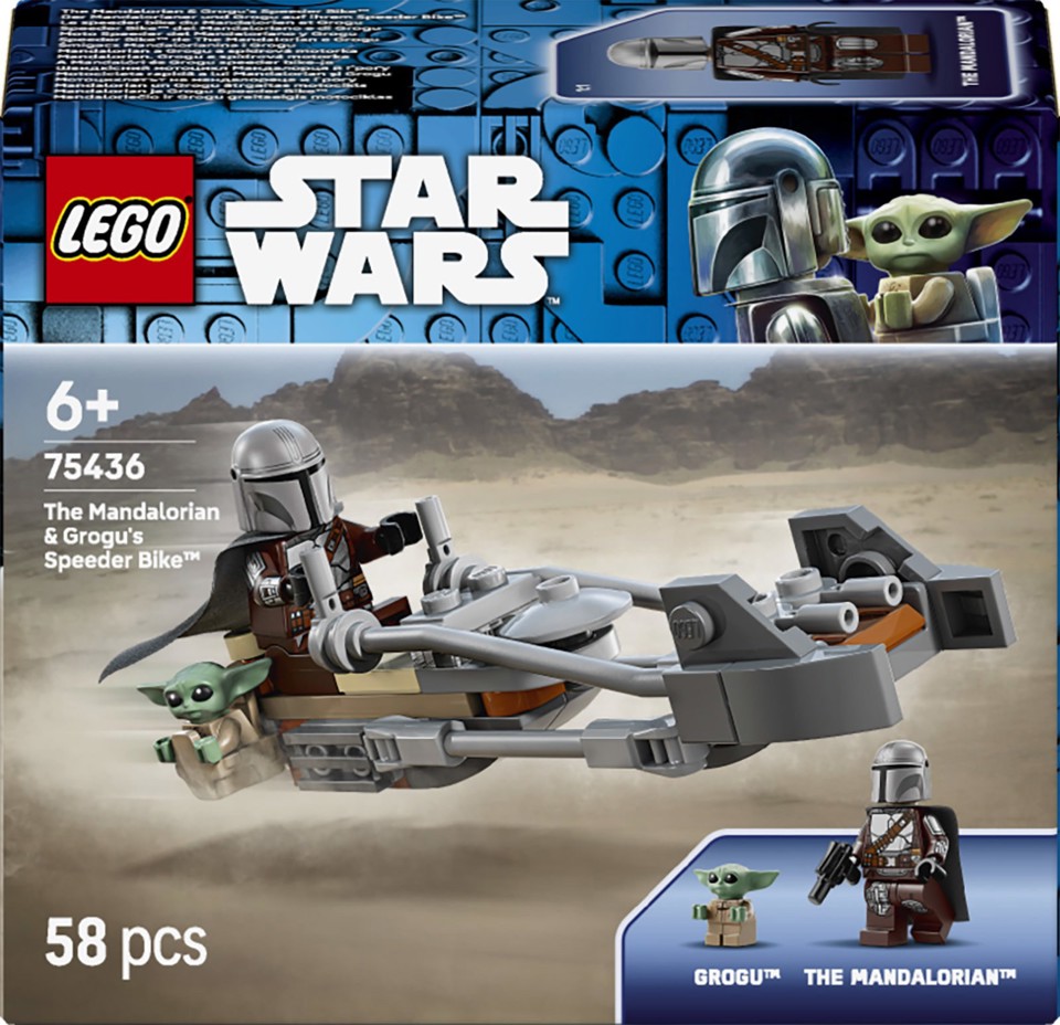 LEGO Star Wars 75436 Speeder Bike del Mandaloriano e di Grogu