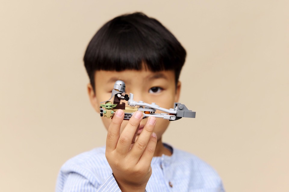 LEGO Star Wars 75436 Speeder Bike del Mandaloriano e di Grogu