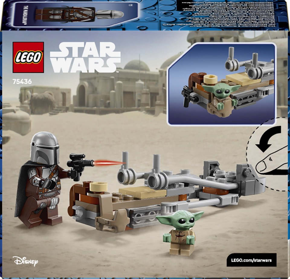 LEGO Star Wars 75436 Speeder Bike del Mandaloriano e di Grogu