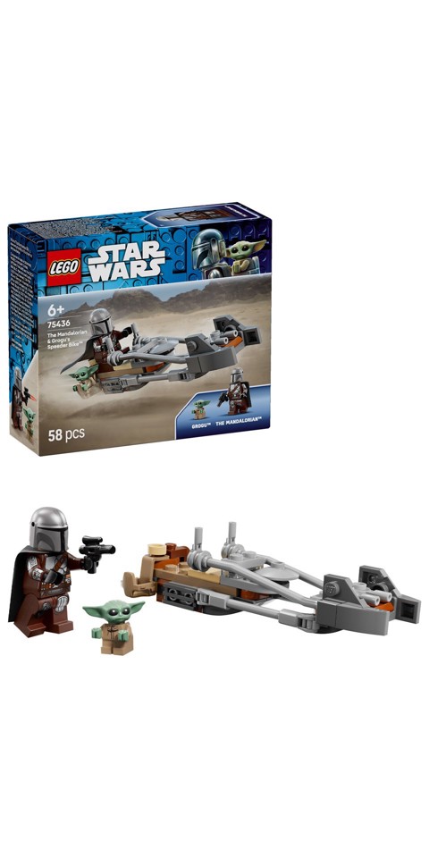 LEGO Star Wars 75436 Speeder Bike del Mandaloriano e di Grogu