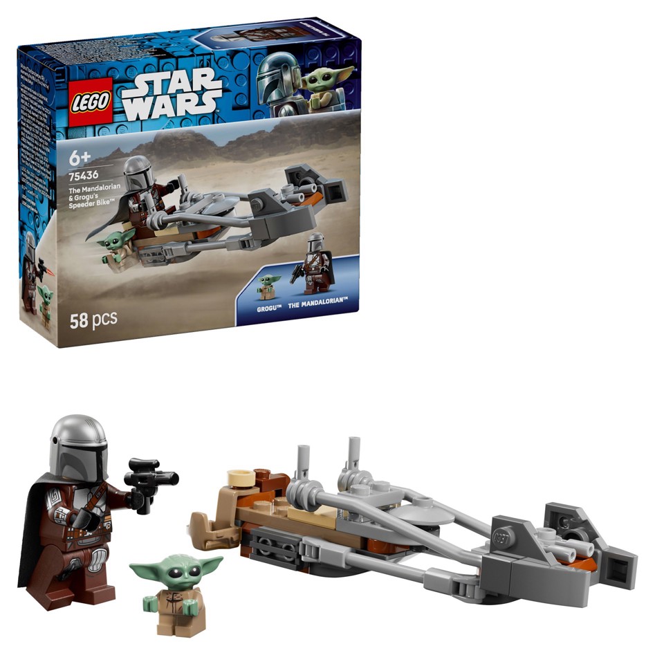 LEGO Star Wars 75436 Speeder Bike del Mandaloriano e di Grogu