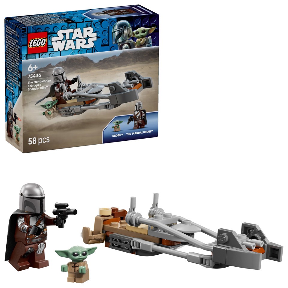 LEGO Star Wars 75436 Speeder Bike del Mandaloriano e di Grogu
