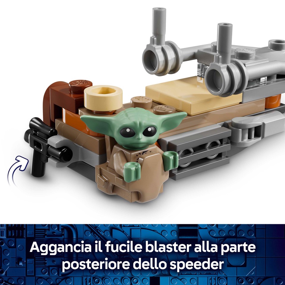 LEGO Star Wars 75436 Speeder Bike del Mandaloriano e di Grogu