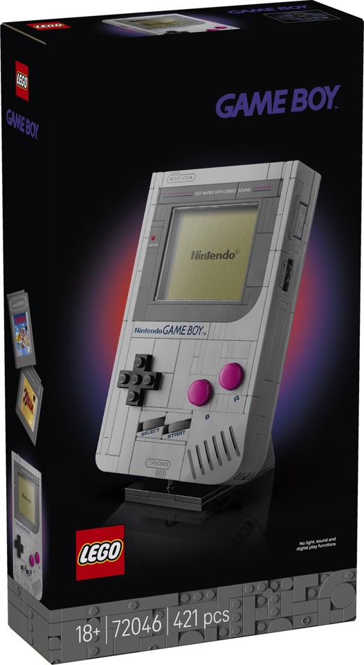 LEGO Super Mario 72046 Game Boy, Kit di Modellismo per Adulti Nintendo con 2 Cartucce e Stand, Regalo per Fan dei Videogiochi