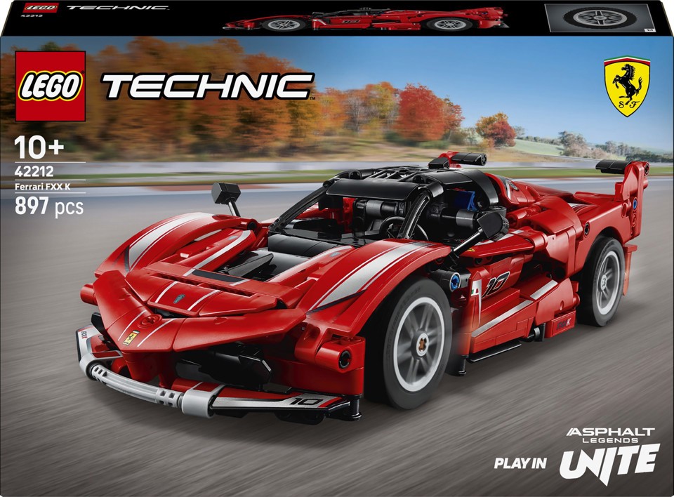 LEGO Technic 42212 Ferrari FXX K, Motore V12 con Pistoni Mobili