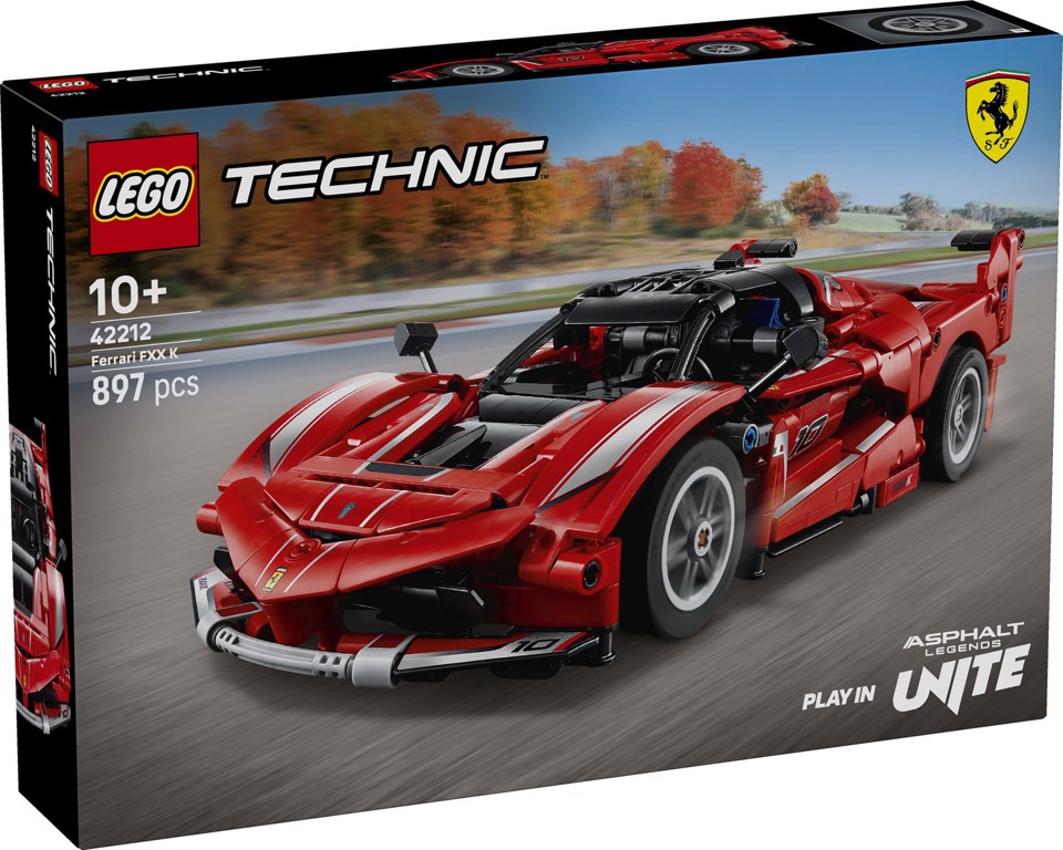 LEGO Technic 42212 Ferrari FXX K, Motore V12 con Pistoni Mobili