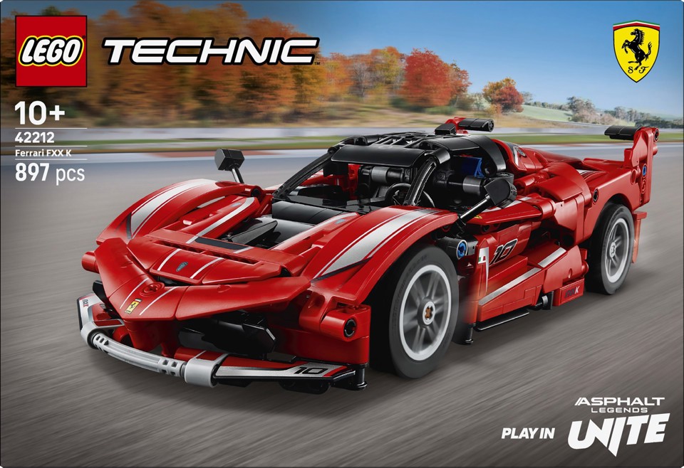 LEGO Technic 42212 Ferrari FXX K, Motore V12 con Pistoni Mobili