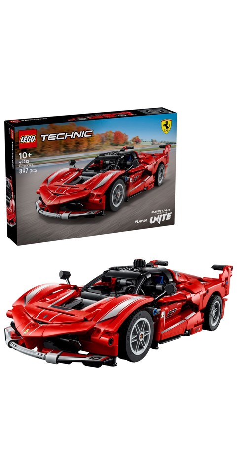 LEGO Technic 42212 Ferrari FXX K, Motore V12 con Pistoni Mobili