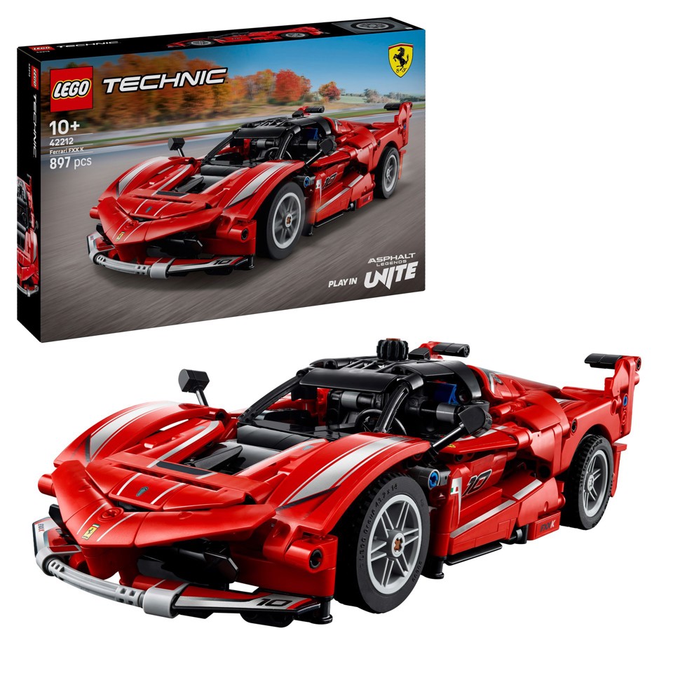 LEGO Technic 42212 Ferrari FXX K, Motore V12 con Pistoni Mobili