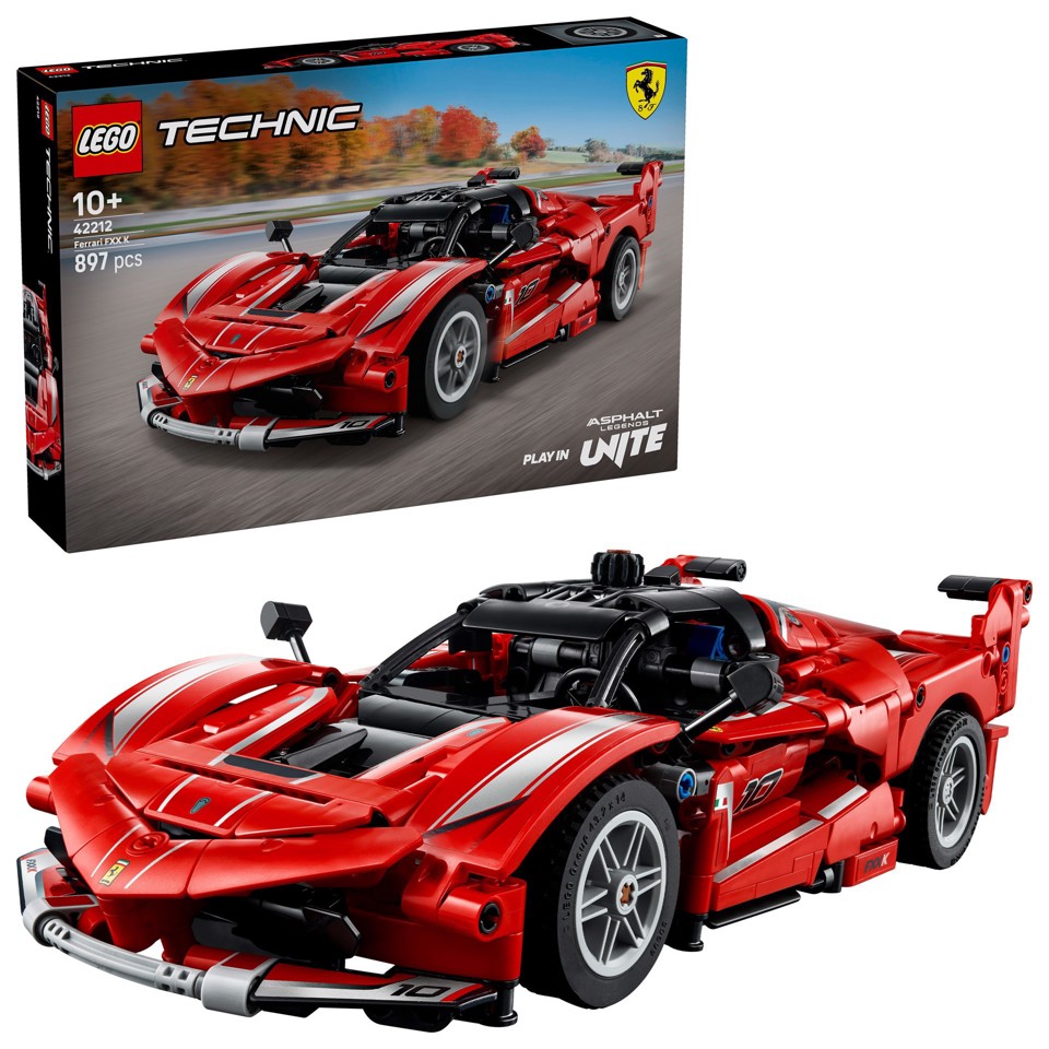 LEGO Technic 42212 Ferrari FXX K, Motore V12 con Pistoni Mobili