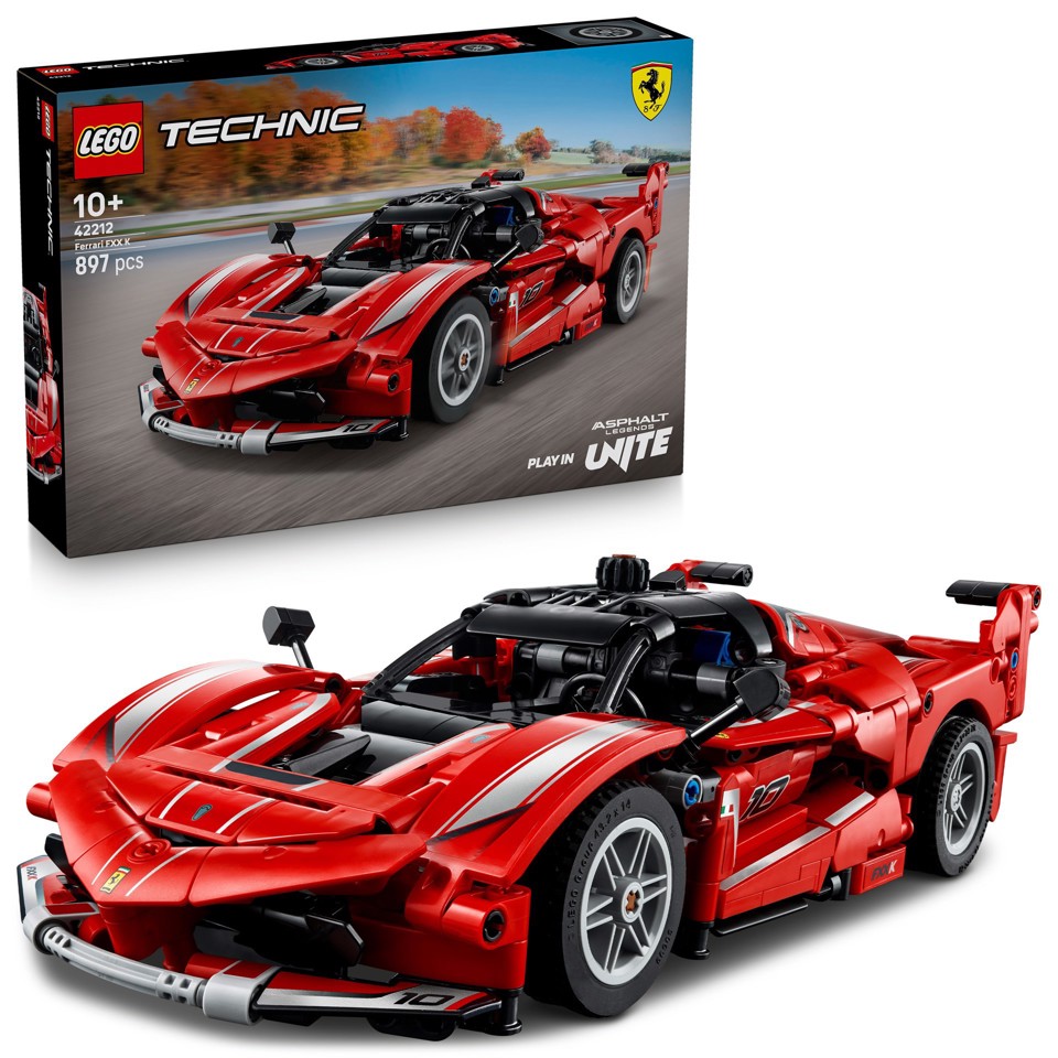 LEGO Technic 42212 Ferrari FXX K, Motore V12 con Pistoni Mobili