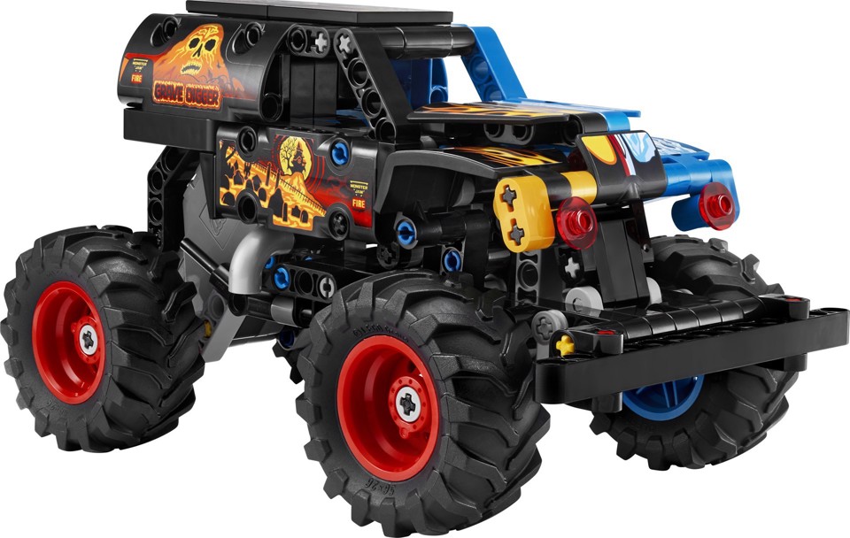 LEGO Technic 42219 Monster Jam Grave Digger Fuoco e Ghiaccio