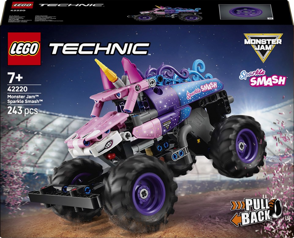 LEGO Technic 42220 Monster Jam Sparkle Smash a Retrocarica