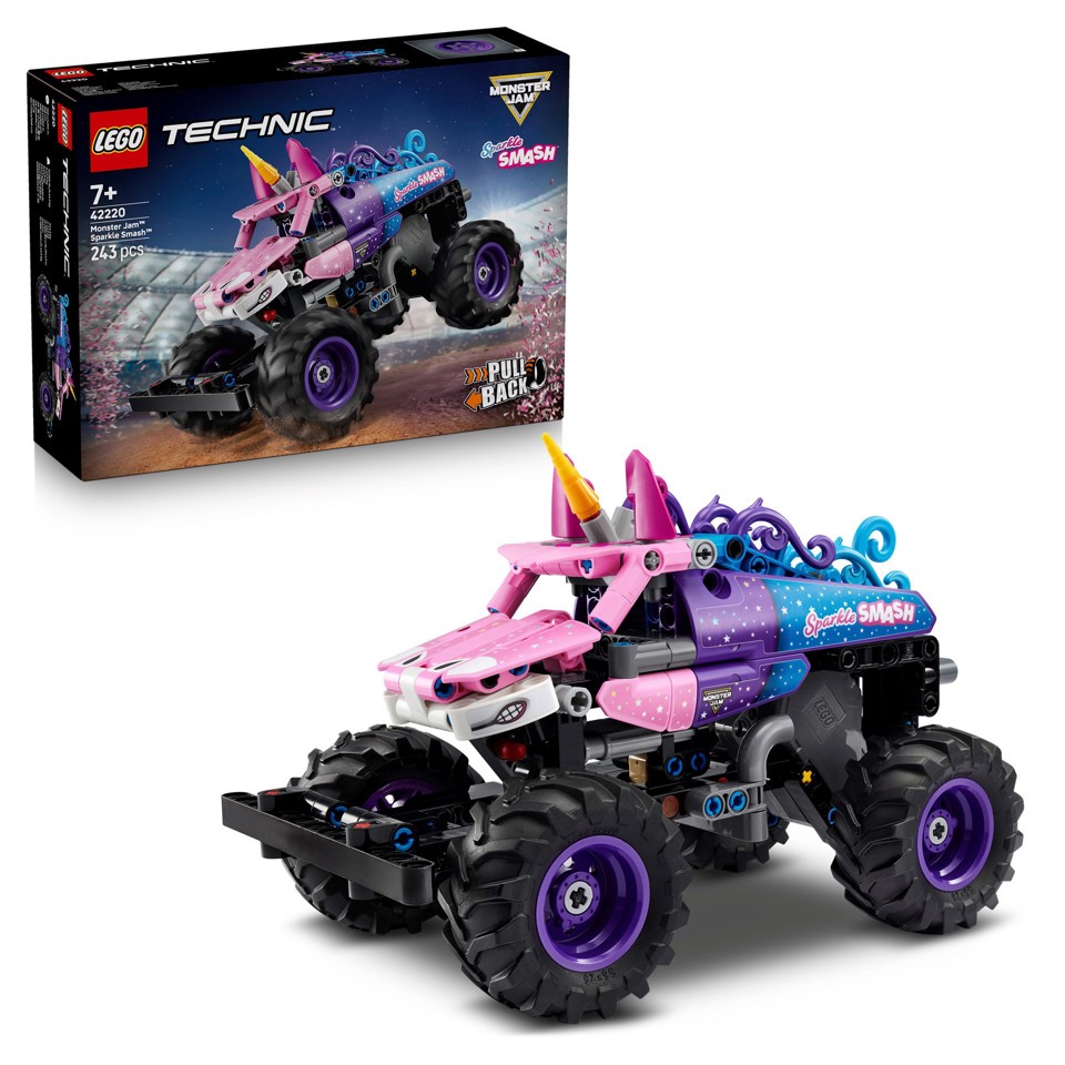LEGO Technic 42220 Monster Jam Sparkle Smash a Retrocarica