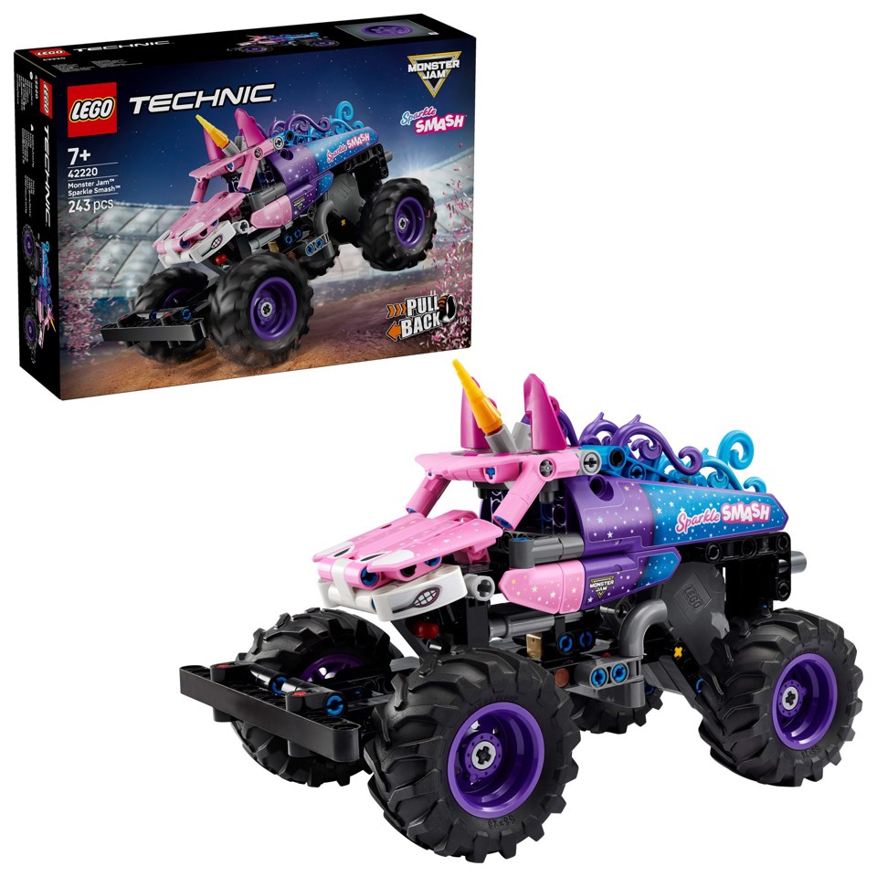 LEGO Technic 42220 Monster Jam Sparkle Smash a Retrocarica