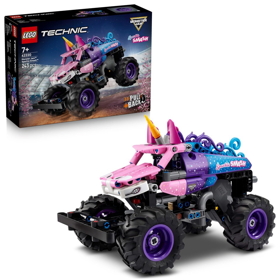 LEGO Technic 42220 Monster Jam Sparkle Smash a Retrocarica