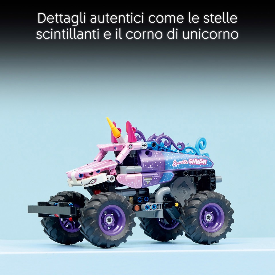 LEGO Technic 42220 Monster Jam Sparkle Smash a Retrocarica