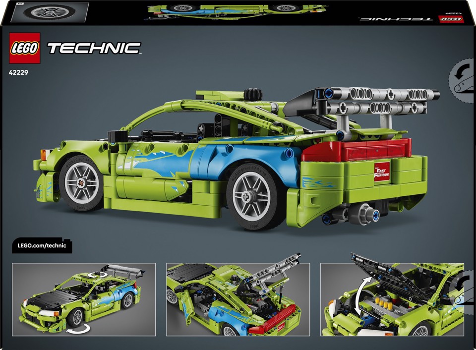 LEGO Technic 42229 Auto Mitsubishi Eclipse Fast and Furious, Kit Modellismo STEM da Collezione, Regalo per Ragazzi da 14+